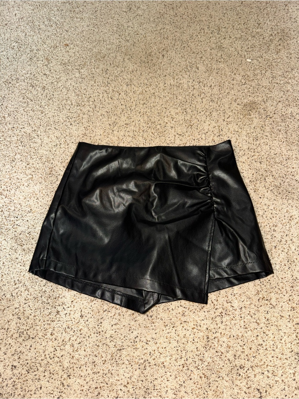 Windsor Black Faux Leather Skirt